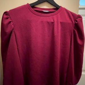 Red SHEIN Long sleeved shirt 4XL